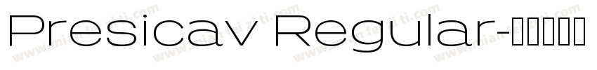 Presicav Regular字体转换